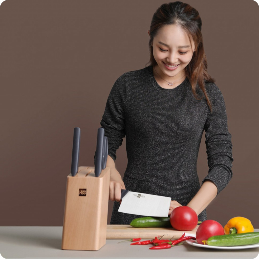 Набор кухонных ножей Xiaomi Huo Hou 6-Piece Kitchen Knife Set Lite (HU0057)