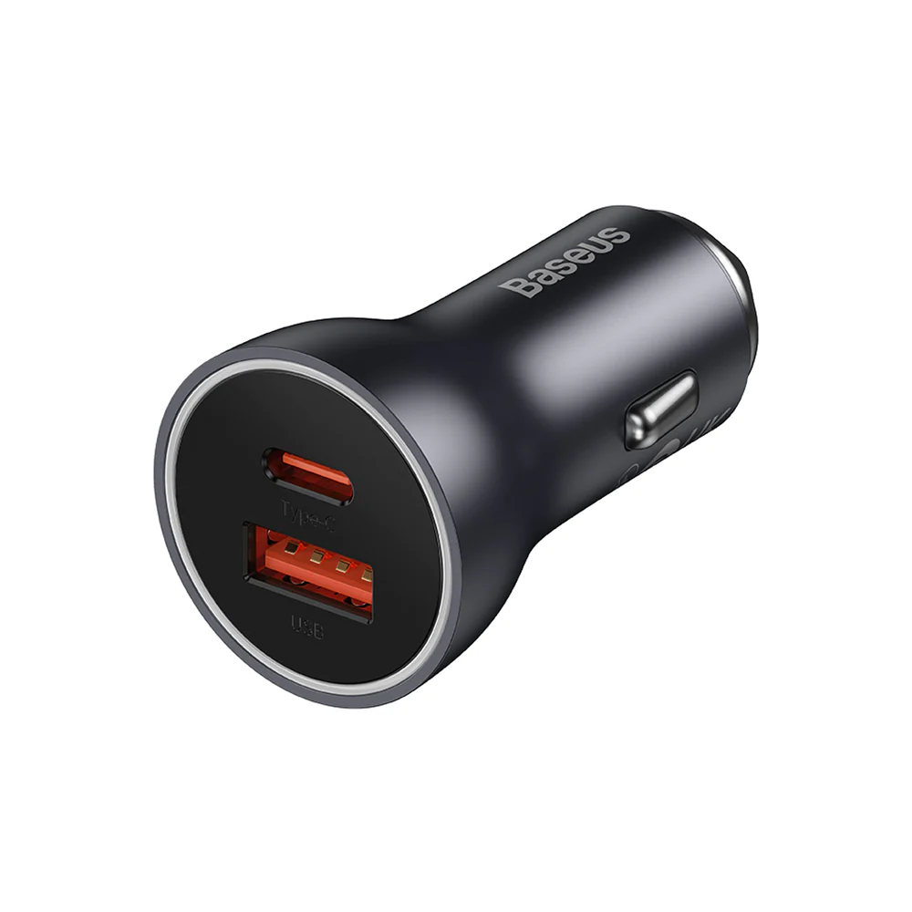 Автомобильное зарядное устройство Baseus USB-A+USB-C 60W (CGJM000113)