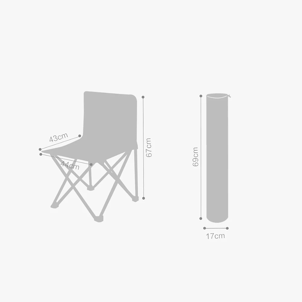 Складной стул Xiaomi ZaoFeng Ultralight Aluminum Folding Chair Складной стул Xiaomi ZaoFeng Ultralight Aluminum Folding Chair