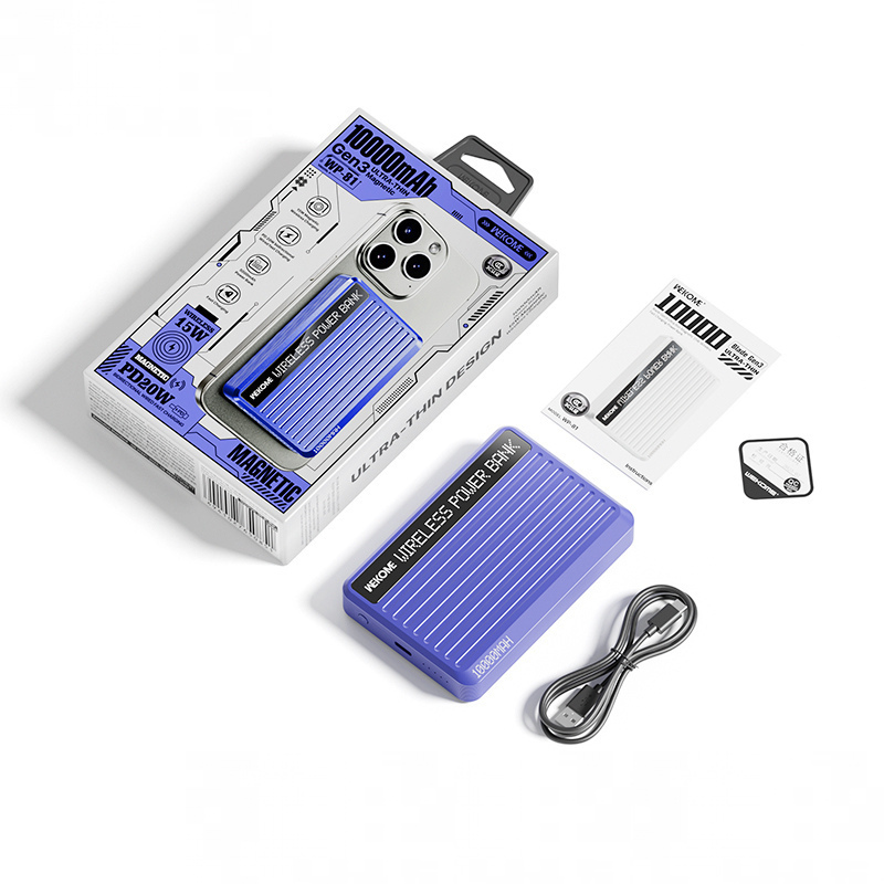 Внешний аккумулятор WEKOME Power Bank 10000mAh (WP-81) Внешний аккумулятор WEKOME Power Bank 10000mAh (WP-81)