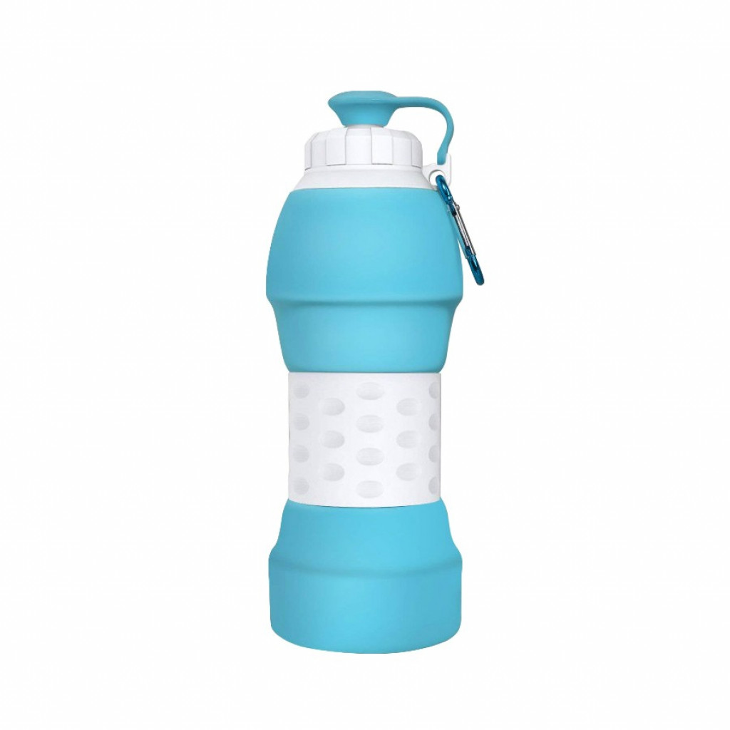 Силиконовая складная бутылка для воды 580 мл Xiaomi Collapsible Silicone Water Bottle