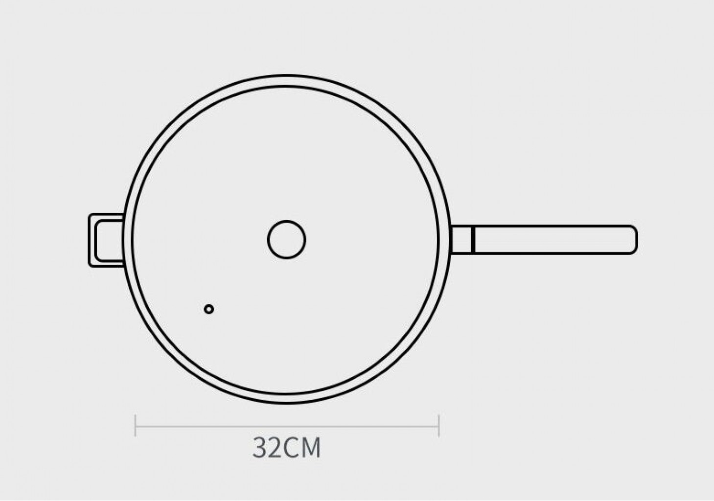 Сковорода-вок Xiaomi Velosan Non-stick Frying Pan (VE1101)