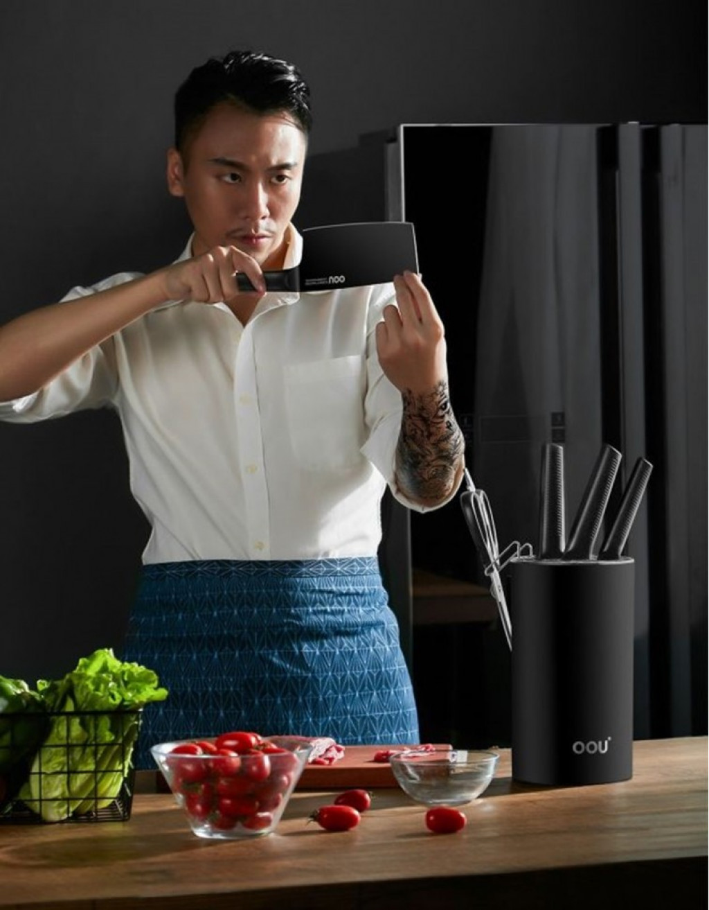 Набор кухонных ножей Xiaomi OOU Black Shark Kitchen Set (YUG8GYU)