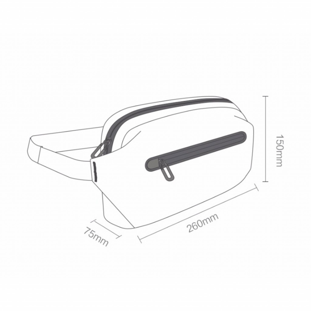 Сумка на пояс Xiaomi 90 Points Functional Waist Bag (ZJB4125RT)