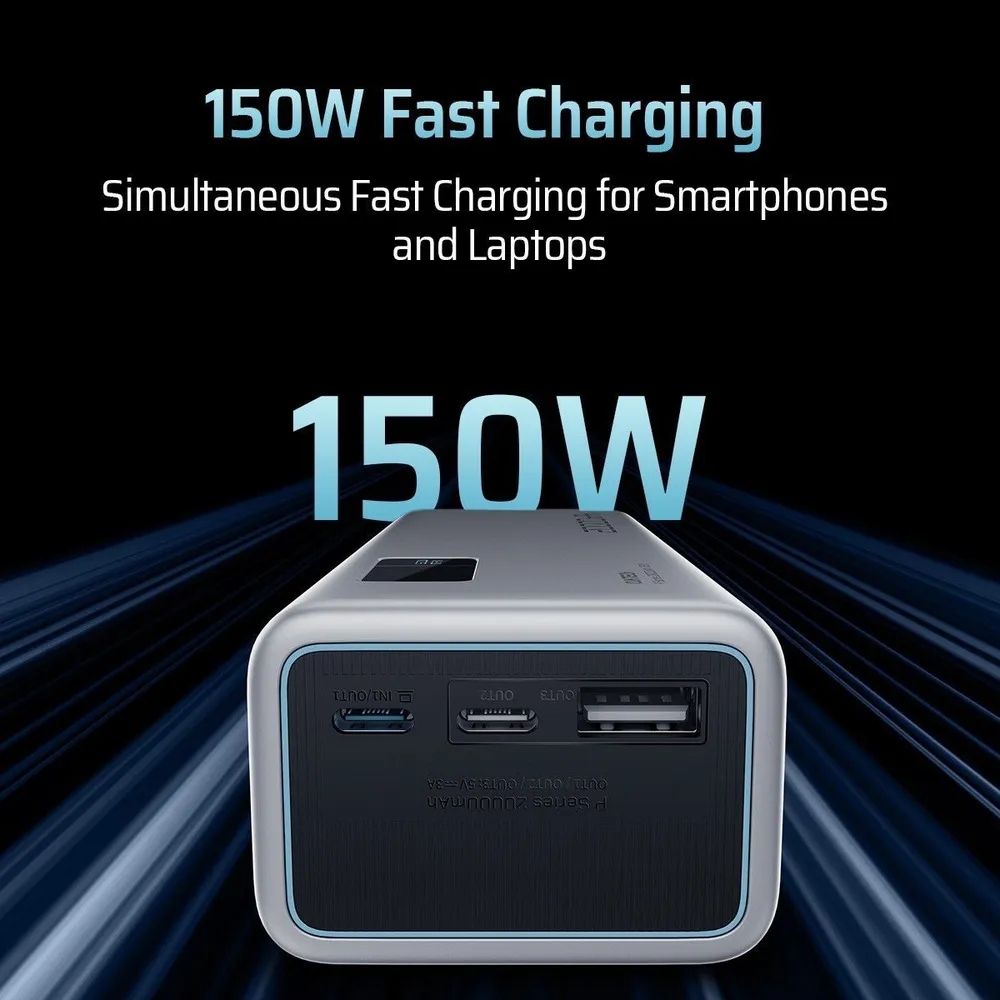 Внешний аккумулятор Xiaomi CUKTECH 20000mAh PB200P 150W Type-C (CUKPB200GLBK) Внешний аккумулятор Xiaomi CUKTECH 20000mAh PB200P 150W Type-C (CUKPB200GLBK)