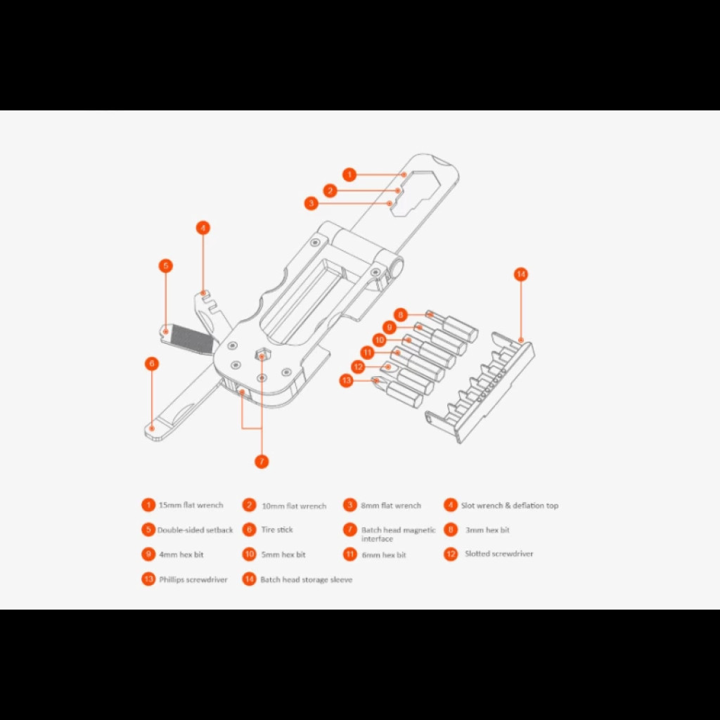 Мультитул для велосипеда Xiaomi Nextool Multifunctional Bicycle Tool (NE0122/KT5557) Мультитул для велосипеда Xiaomi Nextool Multifunctional Bicycle Tool (NE0122/KT5557)