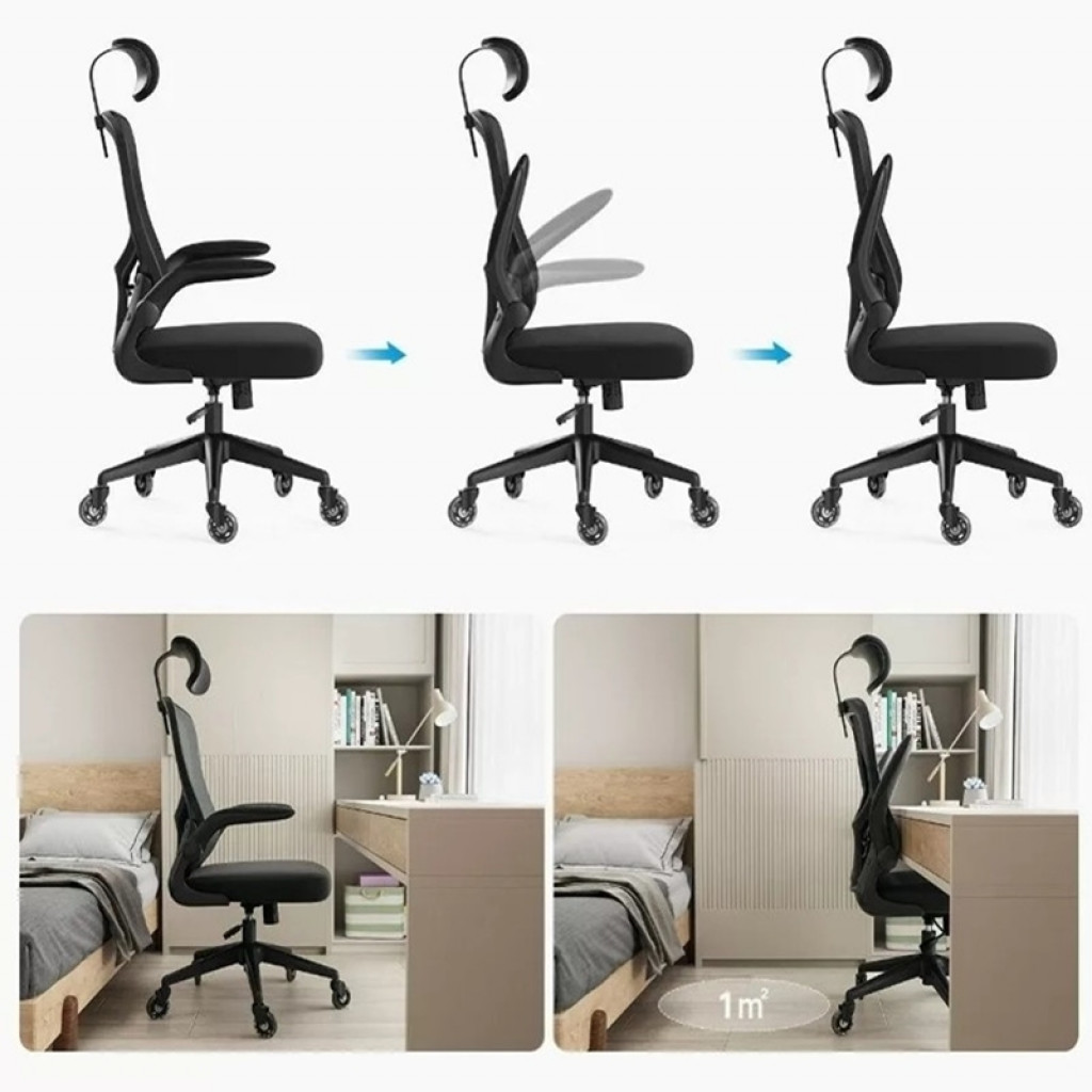 Кресло компьютерное HBADA Ergonomic Double Waist Chair (HDNY163WS) Кресло компьютерное HBADA Ergonomic Double Waist Chair (HDNY163WS)