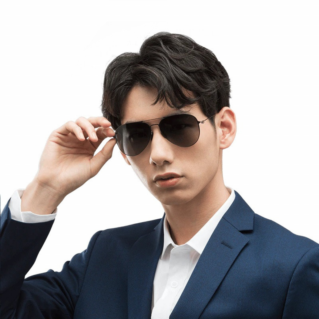 Солнцезащитные очки Xiaomi Mijia Aviator Sunglasses Pro Oval Frame Gradient Gray (TYJ04TS)