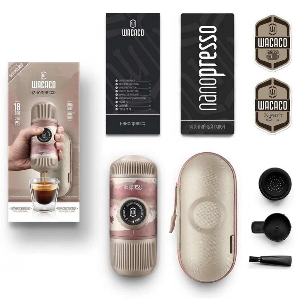 Ручная мини-кофемашина Wacaco Nanopresso Journey (WCCFLBK)