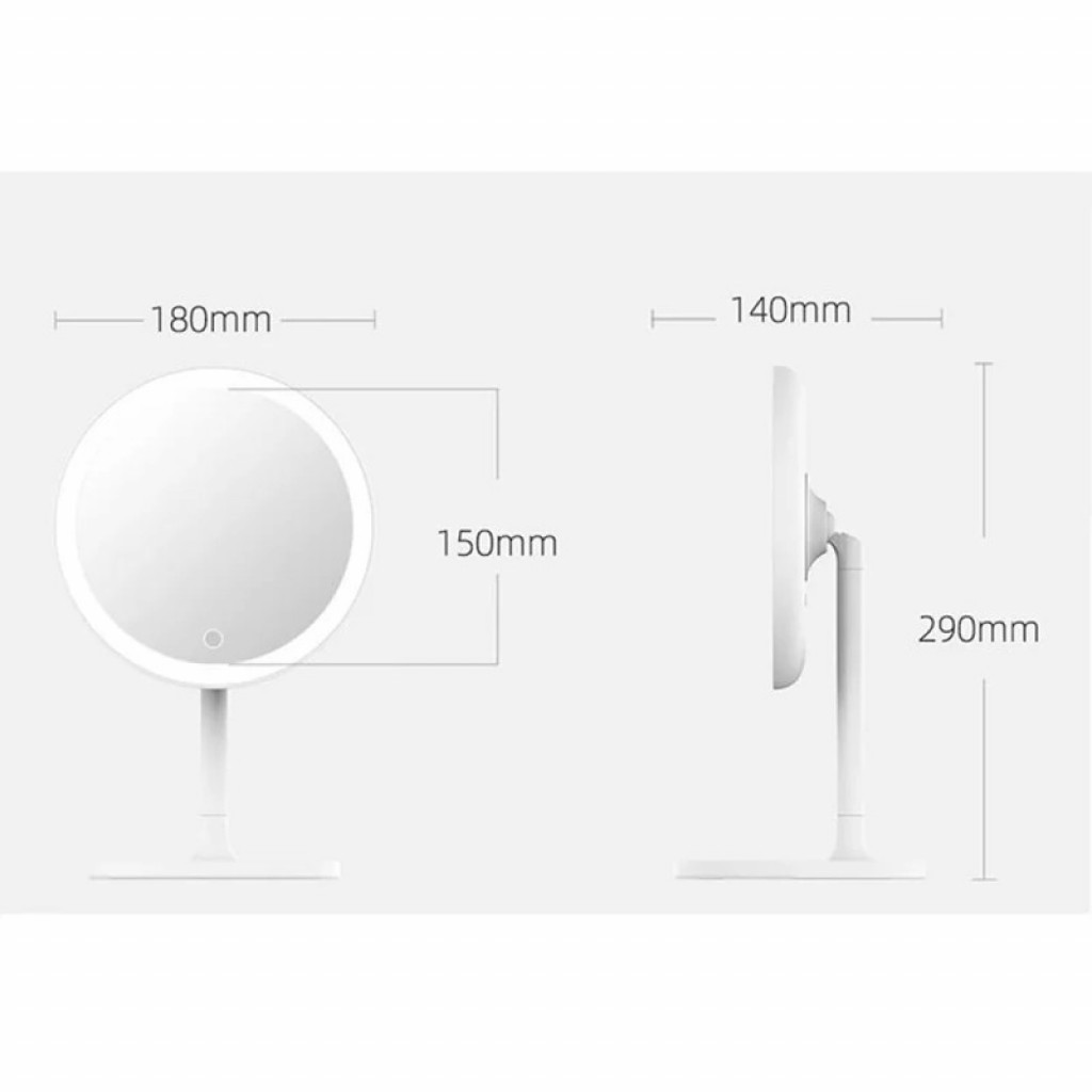 Косметическое зеркало Xiaomi DOCO Daylight Small Mojito Mirror Pro (HZJ001) Косметическое зеркало Xiaomi DOCO Daylight Small Mojito Mirror Pro (HZJ001)