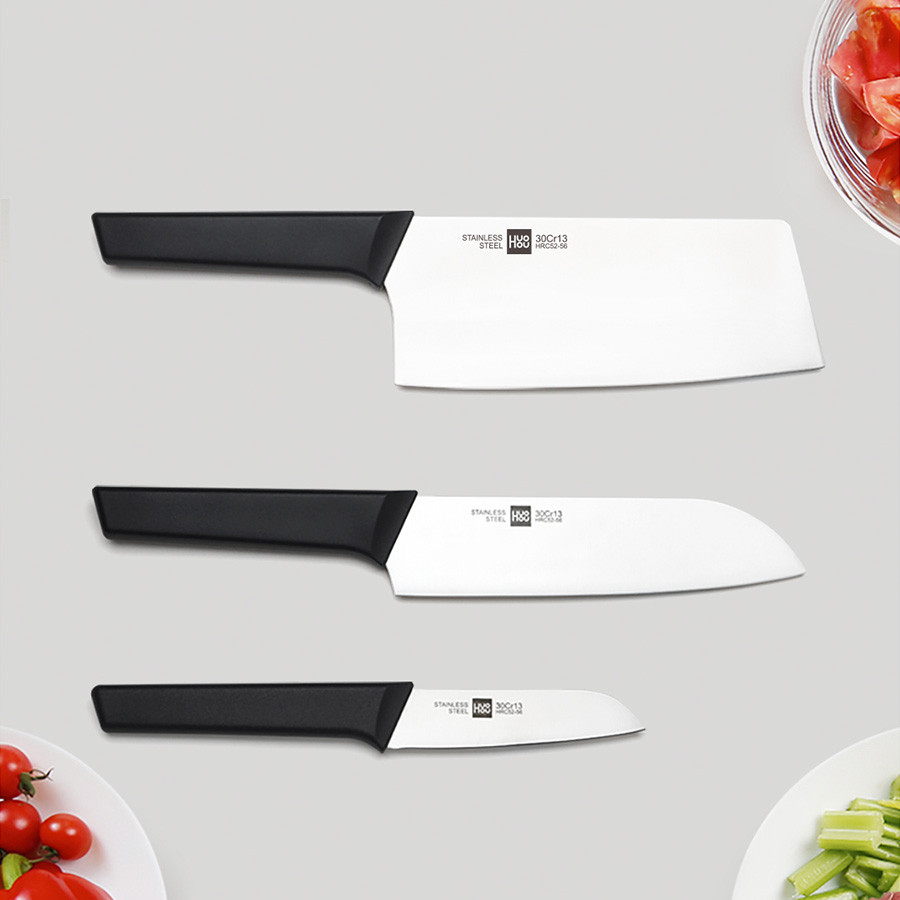 Набор стальных ножей Xiaomi Huo Hou 4-Piece Kitchen Knife Set Lite (HU0059)