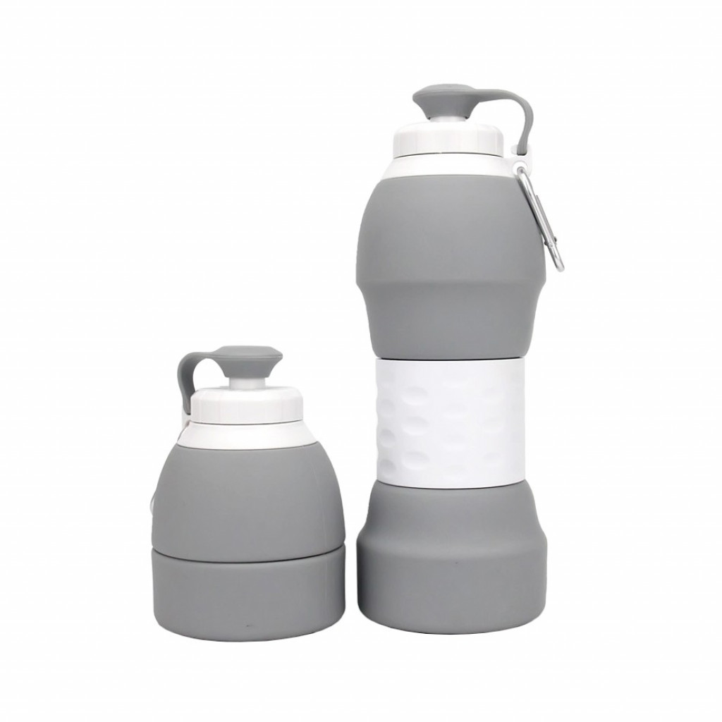 Силиконовая складная бутылка для воды 580 мл Xiaomi Collapsible Silicone Water Bottle