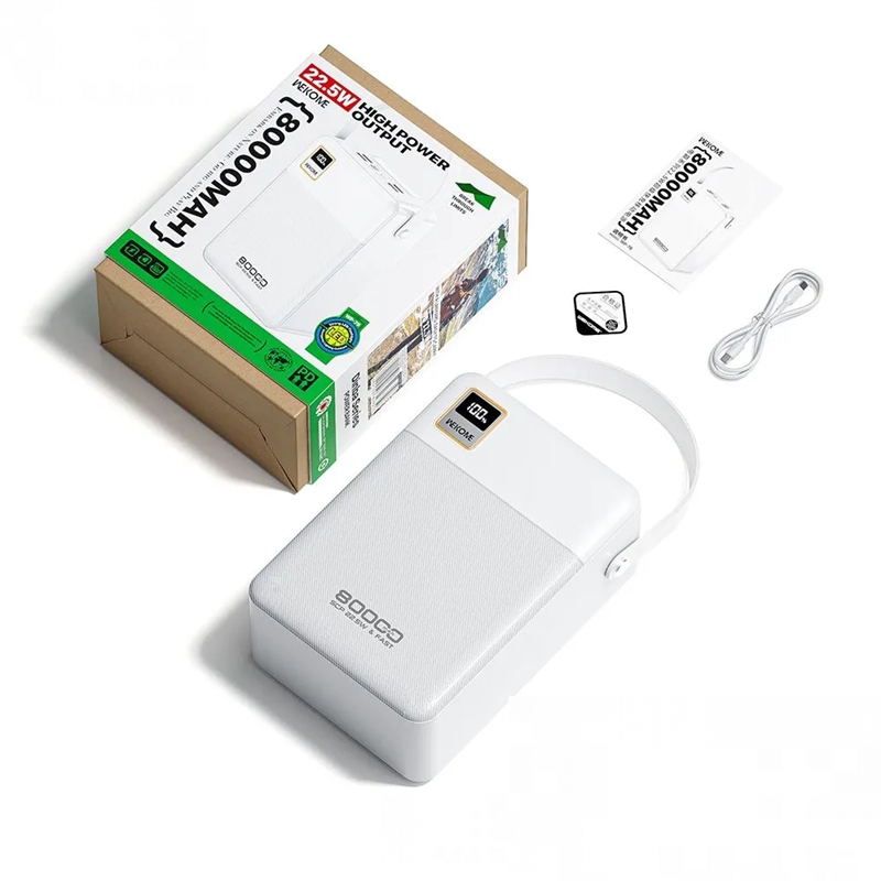 Внешний аккумулятор WEKOME Power Bank 80000mAh 22.5W (WP-78) Внешний аккумулятор WEKOME Power Bank 80000mAh 22.5W (WP-78)