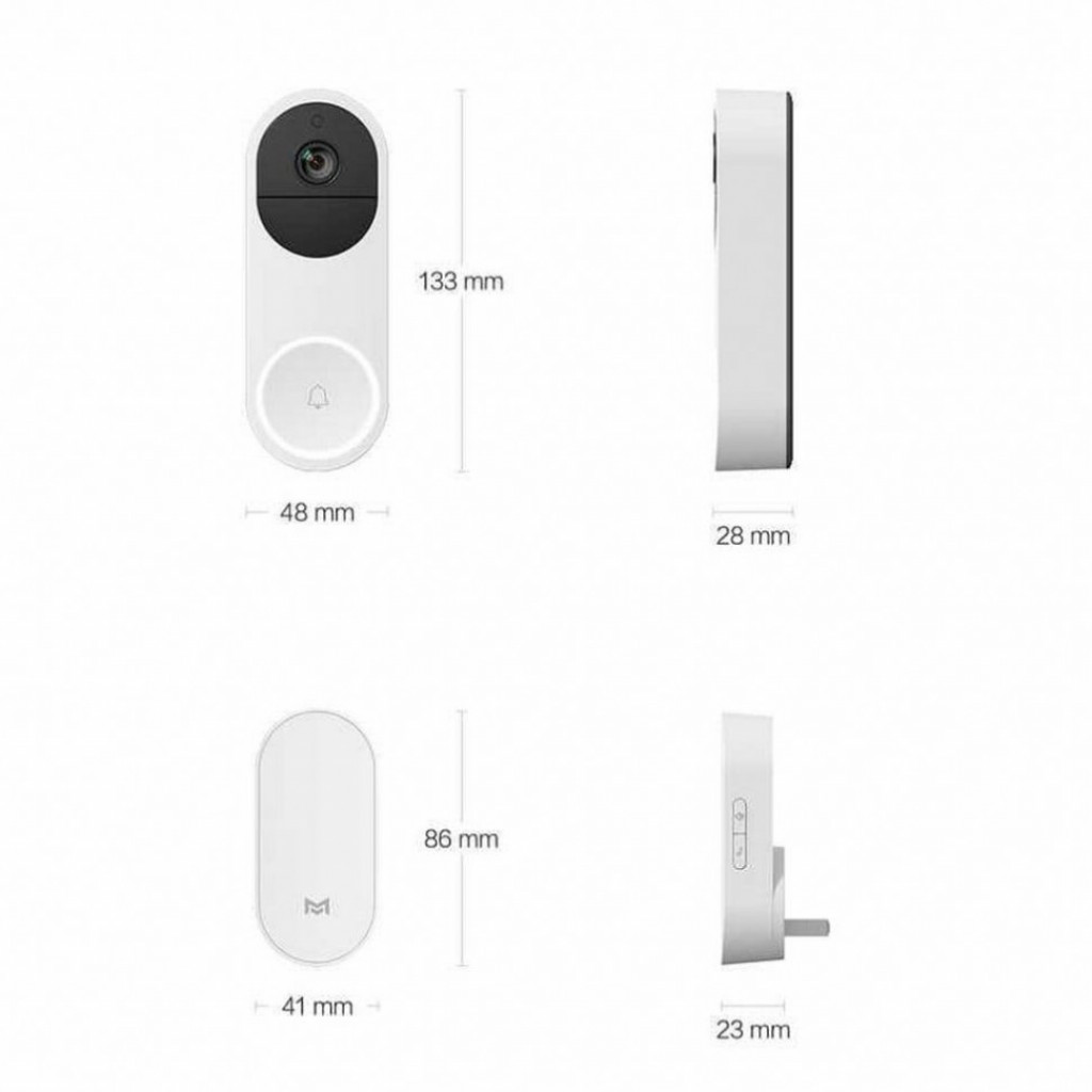 Умный дверной видеозвонок Xiaomi MI Intelligent Visual Doorbell (MDB10)