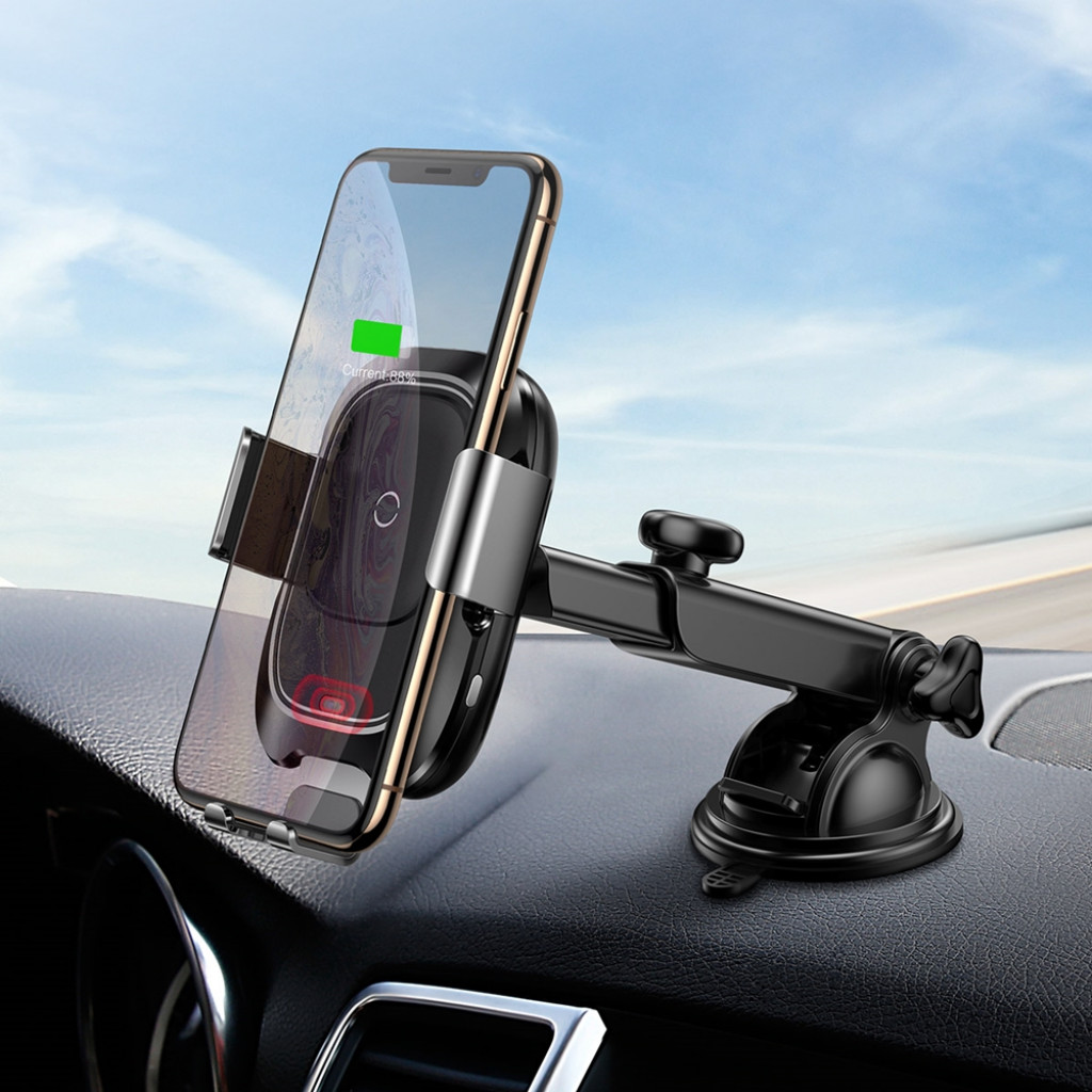 Автомобильный держатель с беспроводной быстрой зарядкой Baseus Smart Vehicle Bracket Wireless Charger (WXZN-B01) Автомобильный держатель с беспроводной быстрой зарядкой Baseus Smart Vehicle Bracket Wireless Charger (WXZN-B01)