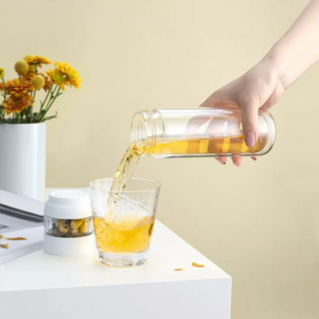 Заварочный термос Xiaomi Quange Double Tea Separation Cup