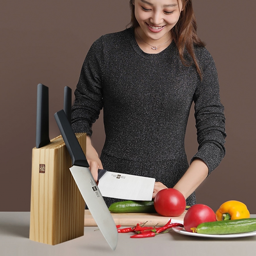 Набор стальных ножей Xiaomi Huo Hou 4-Piece Kitchen Knife Set Lite (HU0059)