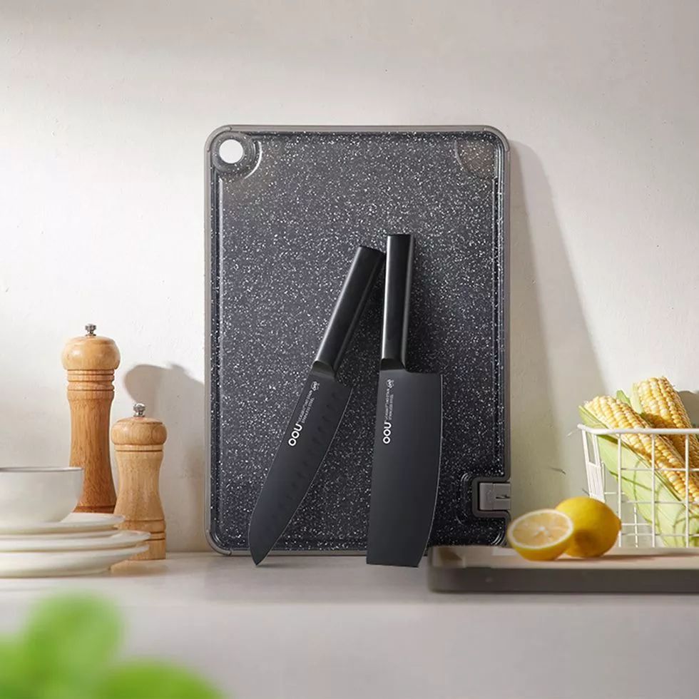 Набор кухонных ножей с разделочной доской Xiaomi OOU Blade Series Antibacterial Knife Cutting Board (UC4213)