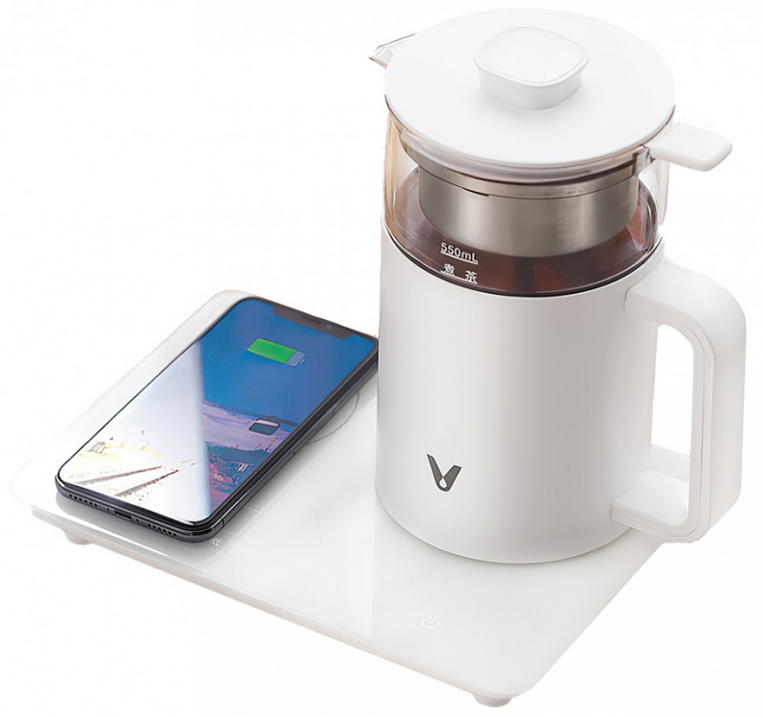 Умный электрочайник с беспроводной зарядкой Xiaomi Viomi Yunmi Steam Spray Tea Maker (VXZC01)