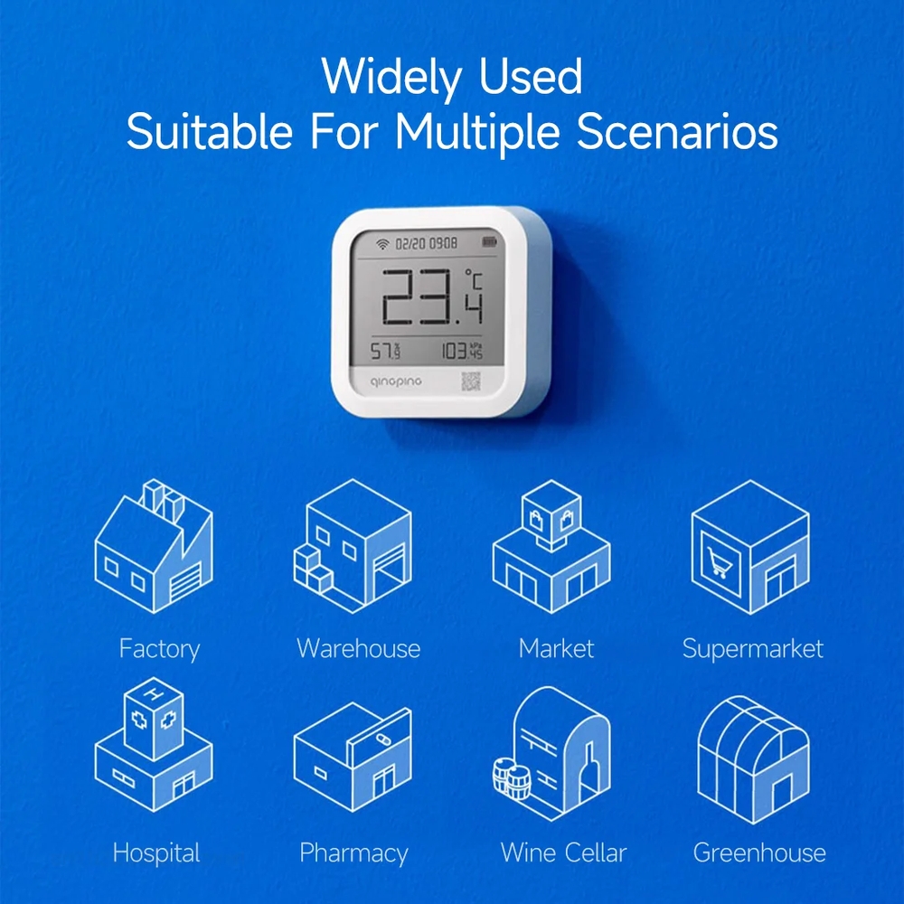 Термогигрометр Xiaomi Qingping Temp & RH Barometer Pro S (CGP22W) Термогигрометр Xiaomi Qingping Temp & RH Barometer Pro S (CGP22W)