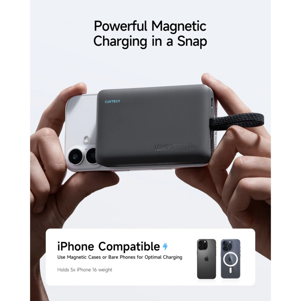 Внешний аккумулятор Xiaomi CUKTECH WPB100N Magnetic Power Bank (CP12)