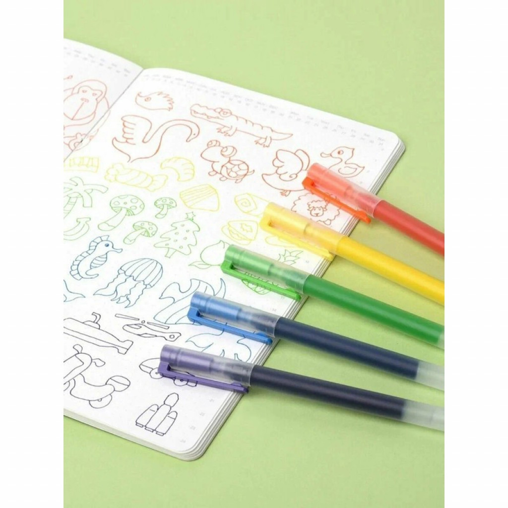 Набор гелевых ручек Xiaomi Mi Colorful Gel Pen 5 шт. (MJZXB03WC) Набор гелевых ручек Xiaomi Mi Colorful Gel Pen 5 шт. (MJZXB03WC)