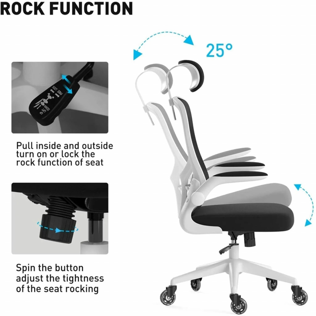 Кресло компьютерное HBADA Ergonomic Double Waist Chair (HDNY163WS) Кресло компьютерное HBADA Ergonomic Double Waist Chair (HDNY163WS)