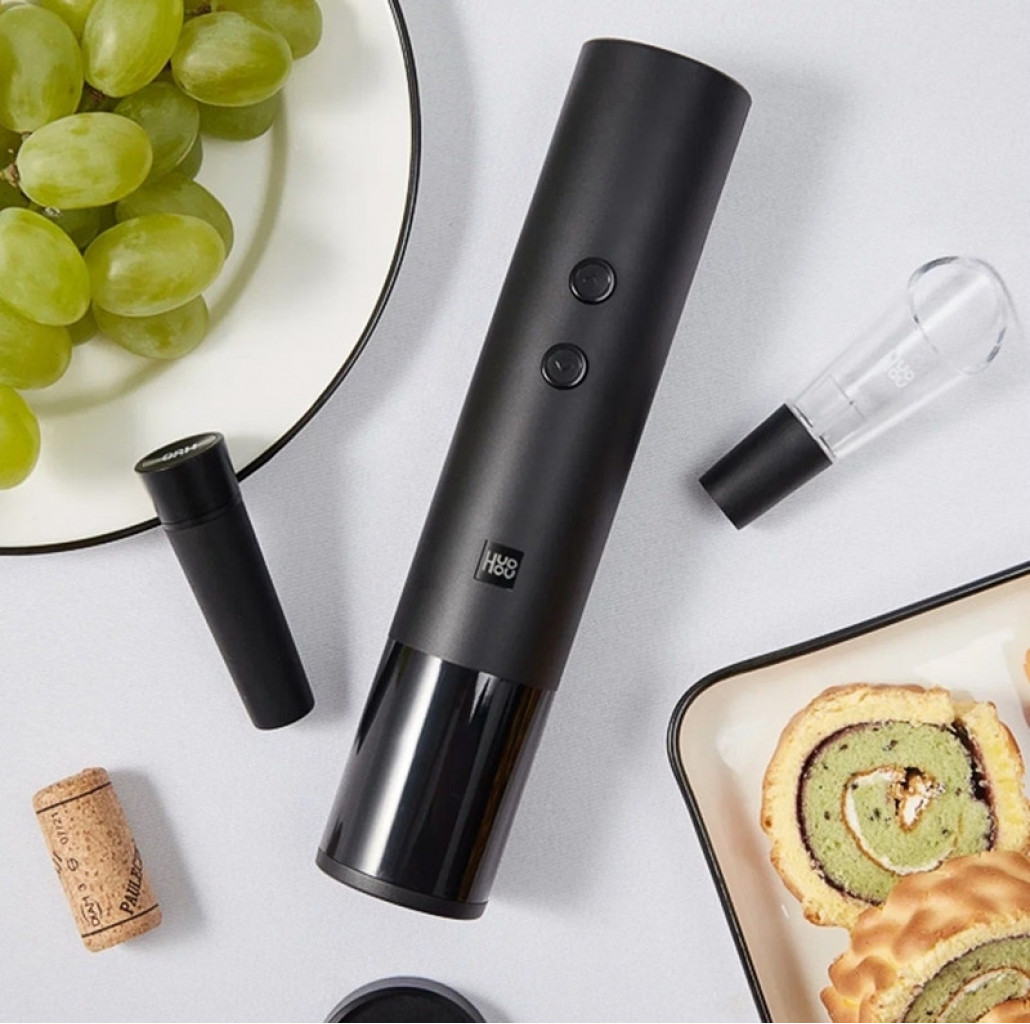 Электрический штопор 5 в 1 с набором аксессуаров и подставкой Xiaomi Huo Hou Electric Wine Bottle Opener EWO-N1 (HU0239)