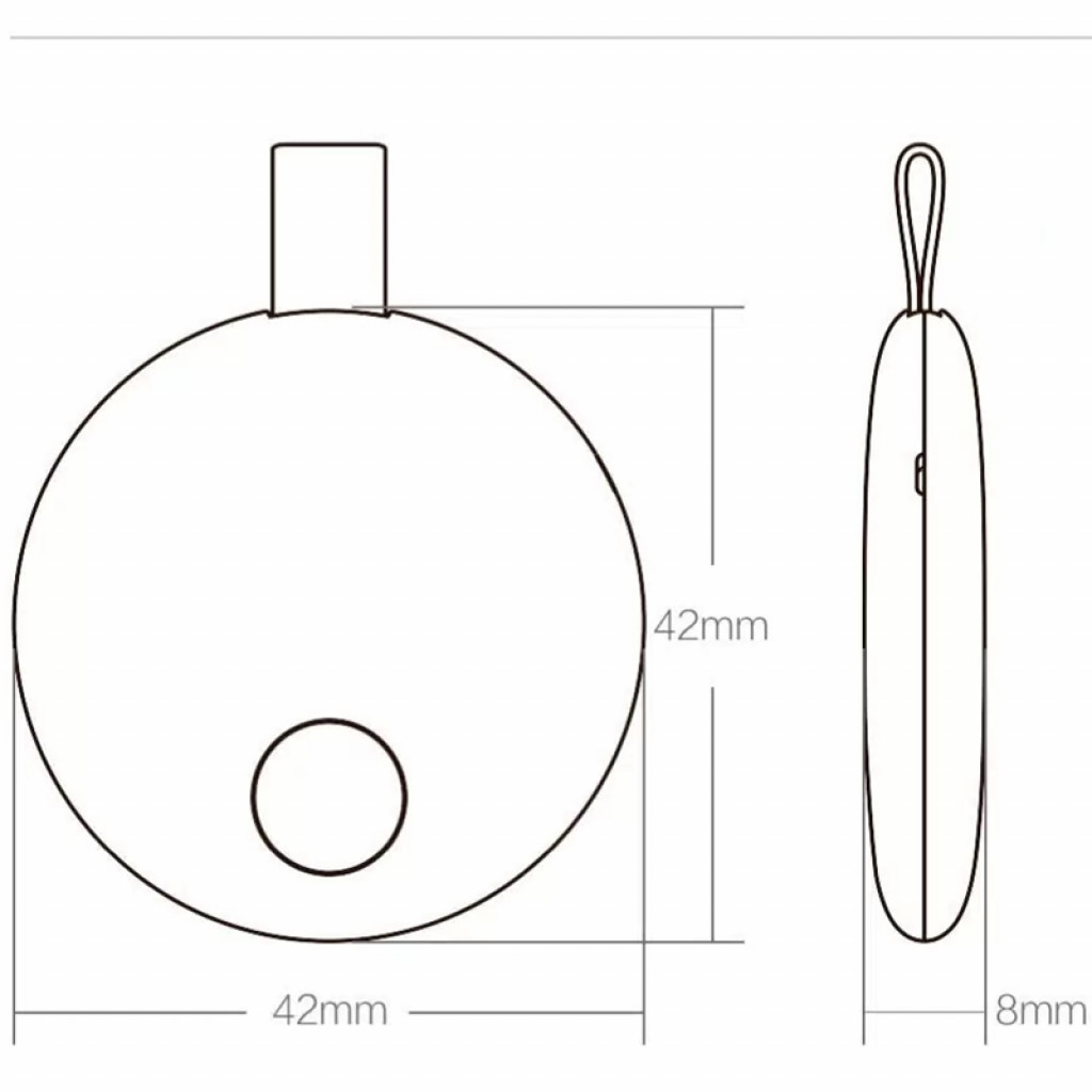 Брелок-сигнализация Xiaomi Ranres Booty Intelligent Anti-Lost Device Брелок-сигнализация Xiaomi Ranres Booty Intelligent Anti-Lost Device