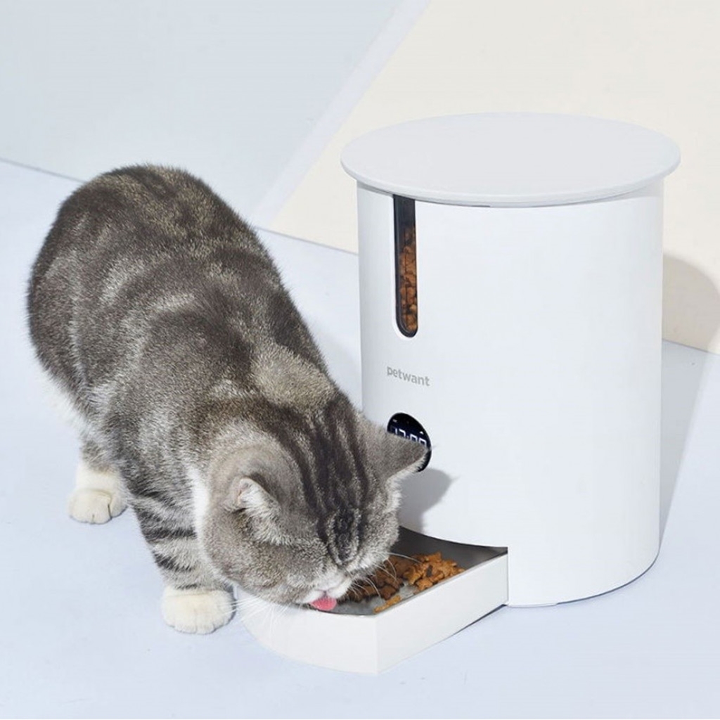 Автоматическая кормушка для животных Xiaomi Petwant F3 LED Automatic Pet Feeder