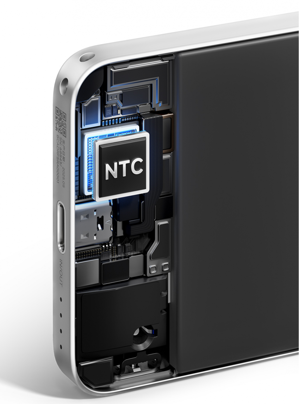 Внешний аккумулятор Xiaomi 5000 Ultra-thin Power Bank with Built-in Cable 22.5W