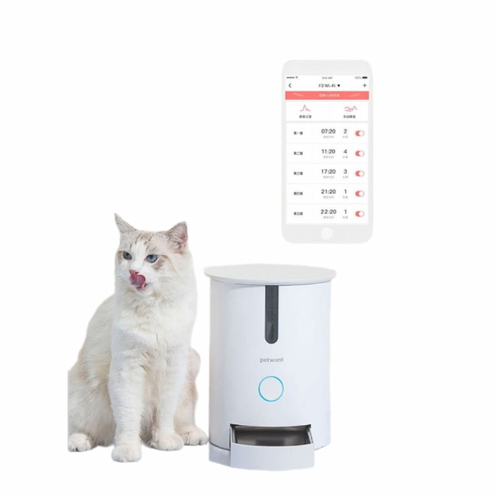 Автоматическая кормушка для животных Xiaomi Petwant F3 Wi-Fi Automatic Pet Feeder