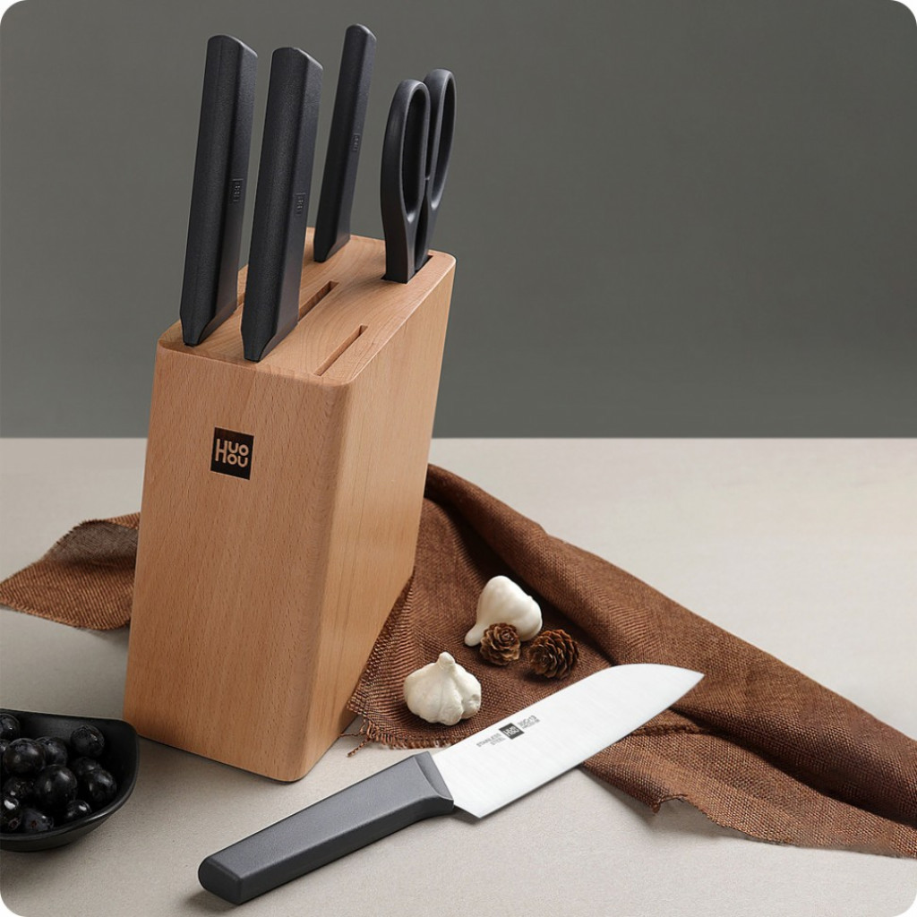 Набор кухонных ножей Xiaomi Huo Hou 6-Piece Kitchen Knife Set Lite (HU0057)