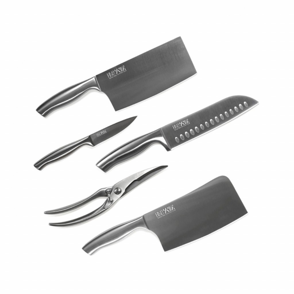 Набор стальных ножей Xiaomi Huo Hou 6-Piece Stainless Steel Kitchen Knife Set (HU0014)