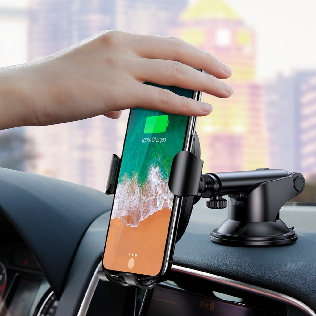 Автомобильный держатель с беспроводной зарядкой Baseus Osculum Type Wireless Charger Gravity Car Mount (WXYL-A01) Автомобильный держатель с беспроводной зарядкой Baseus Osculum Type Wireless Charger Gravity Car Mount (WXYL-A01)