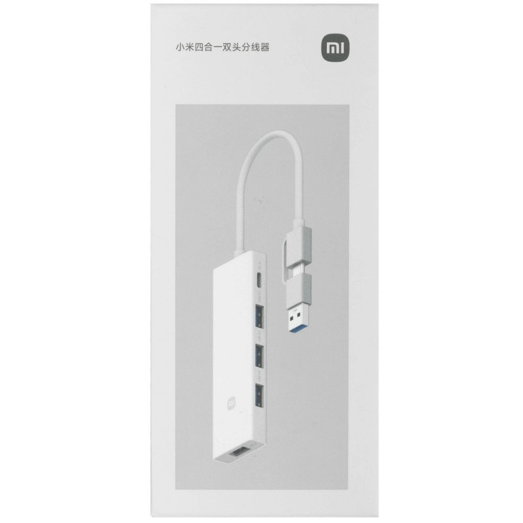 USB-хаб Xiaomi Multifunctional HUB 4‑in‑1 Dual Head Splitter (XMSTFXQ01YM) USB-хаб Xiaomi Multifunctional HUB 4‑in‑1 Dual Head Splitter (XMSTFXQ01YM)