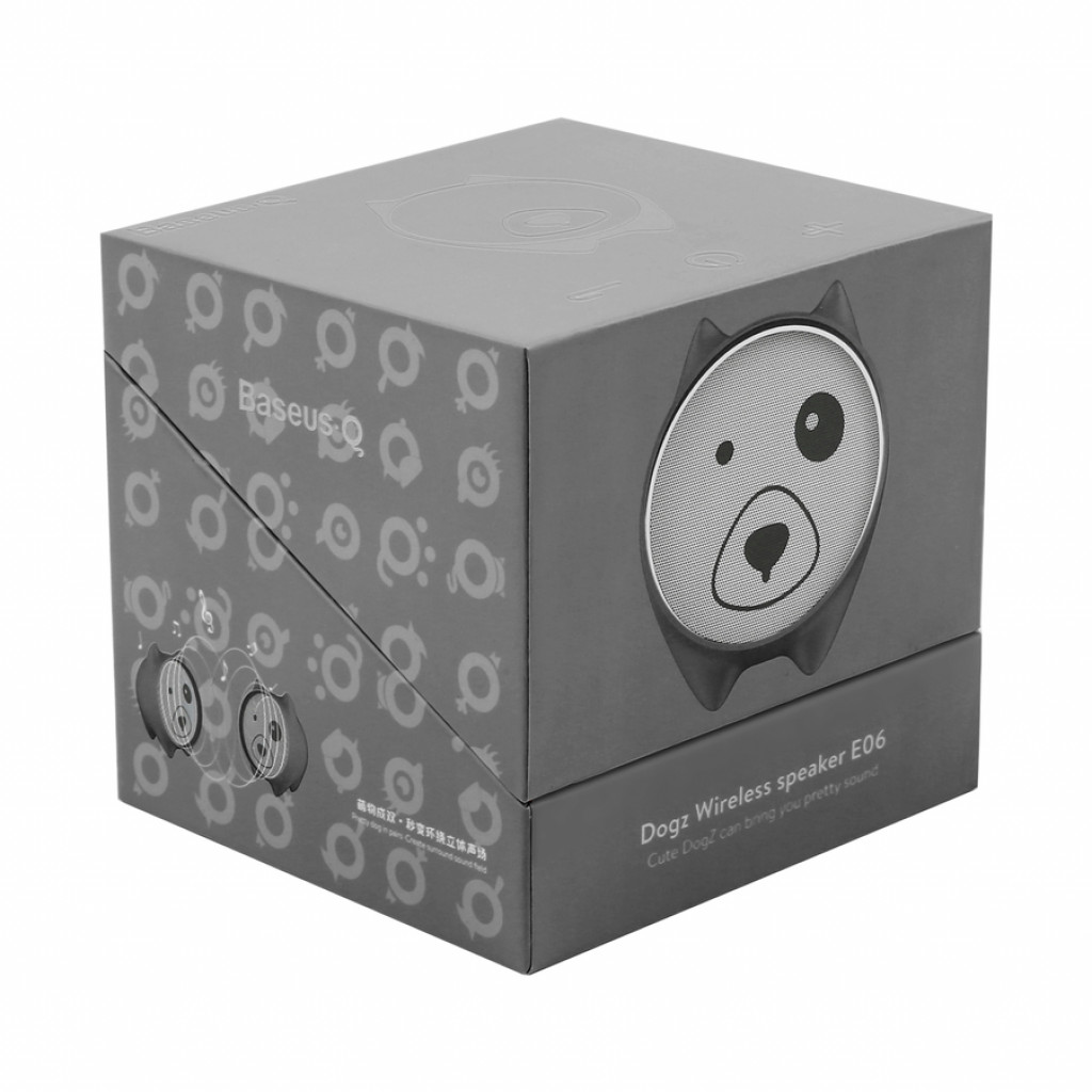 Портативная колонка Baseus Dogz Wireless Speaker E06 (NGE06-01) Портативная колонка Baseus Dogz Wireless Speaker E06 (NGE06-01)