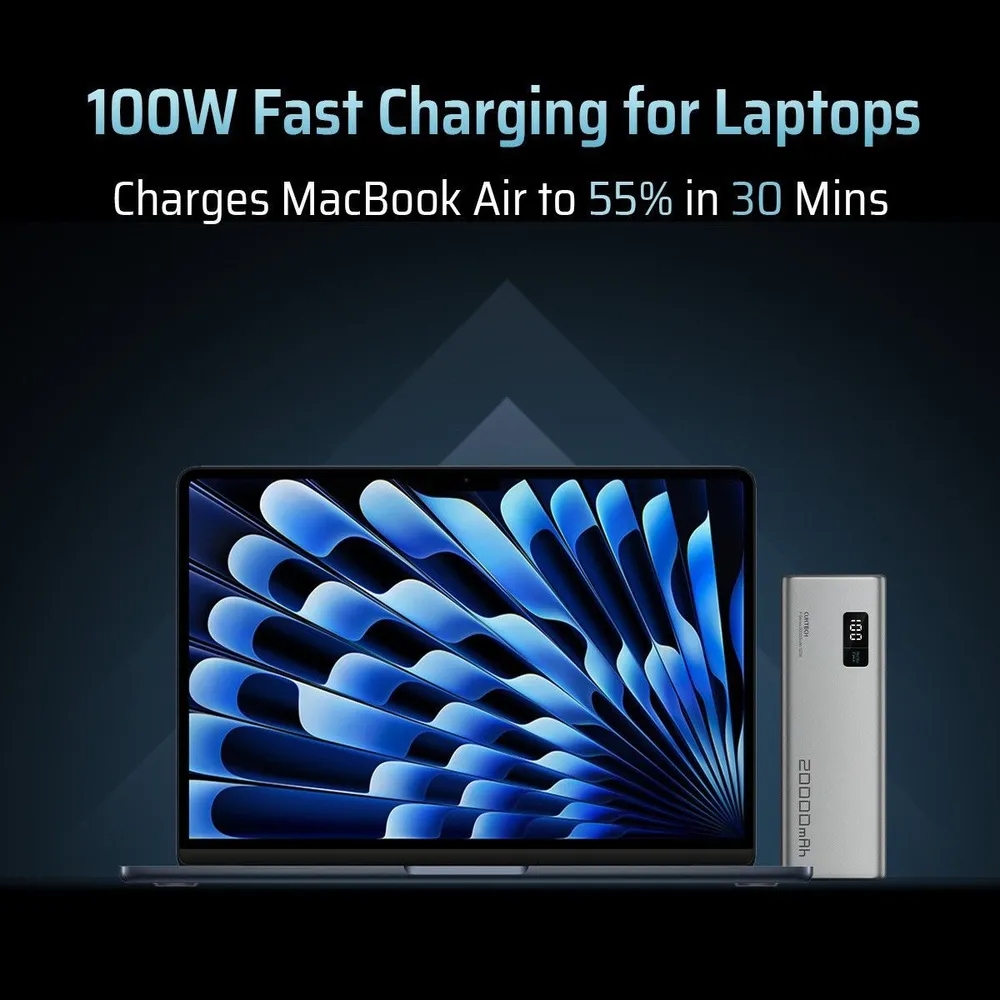 Внешний аккумулятор Xiaomi CUKTECH 20000mAh PB200P 150W Type-C (CUKPB200GLBK) Внешний аккумулятор Xiaomi CUKTECH 20000mAh PB200P 150W Type-C (CUKPB200GLBK)
