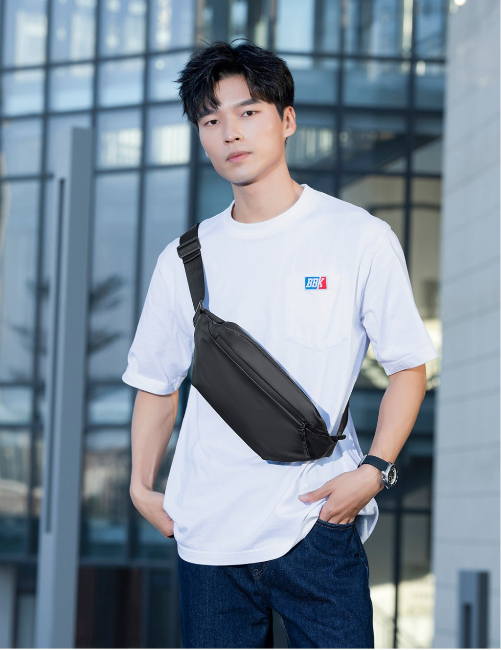 Сумка на пояс Mixing Functional chest bag (MX20231216)